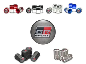 Toyota Valve Caps for Cars Glossy Finish